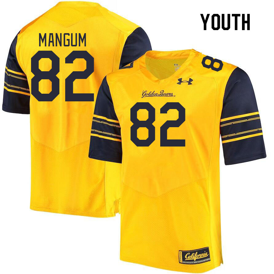 Youth #82 Mason Mangum California Golden Bears College Football Jerseys Stitched Sale-Gold